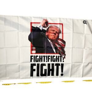 Trump “Fight Fight Fight” Flag Political Banner 3x5 Ft